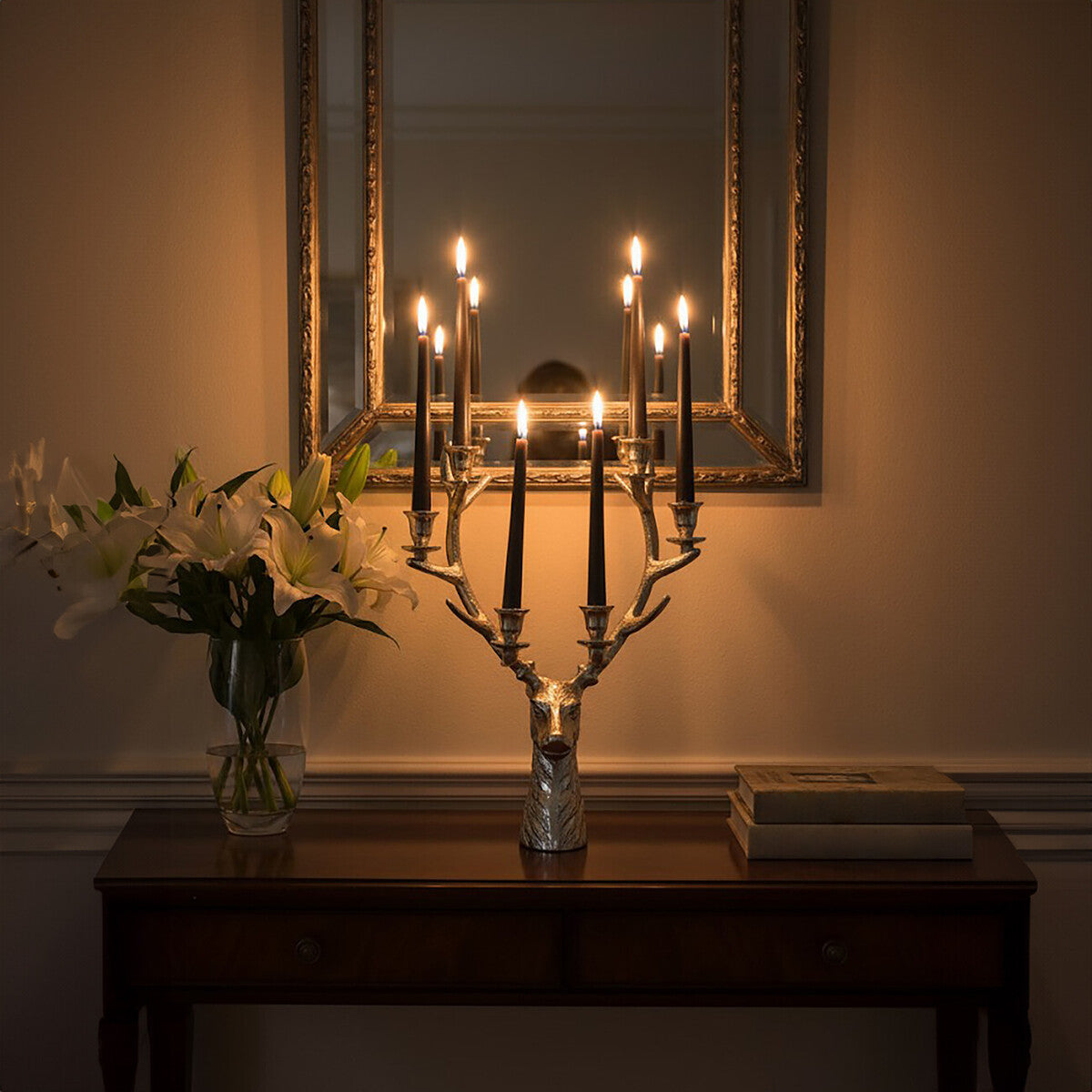 Stag Candelabra 6 Candles