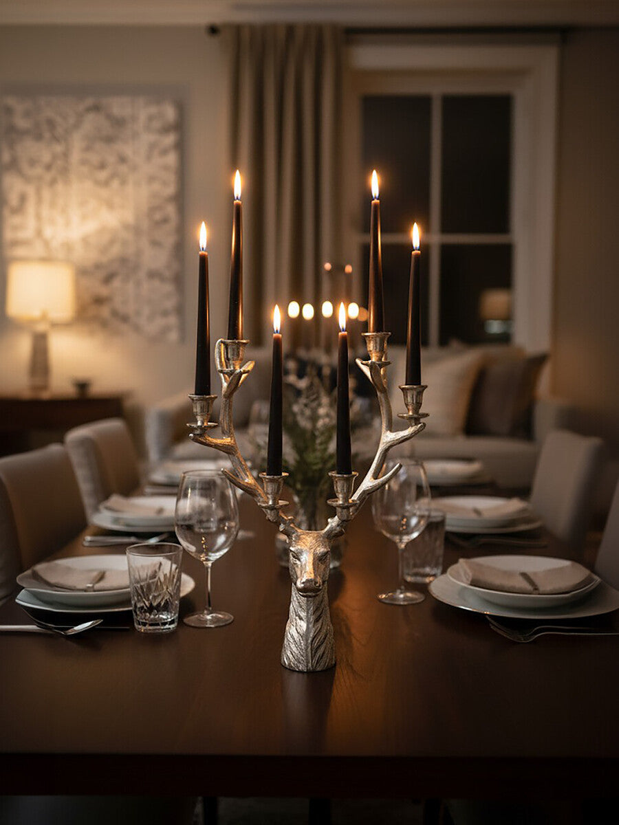 Stag Candelabra 6 Candles