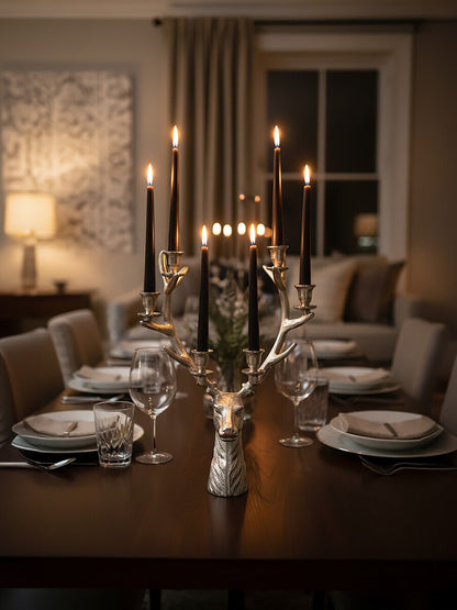 Stag Candelabra 6 Candles
