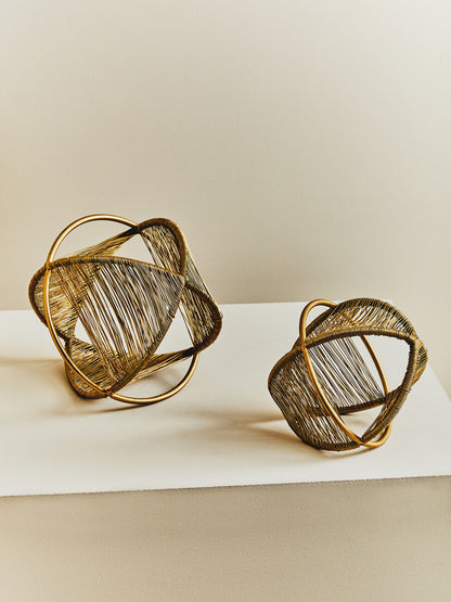 Enzo Set Of Two Wire Ball Ornaments - Image 7