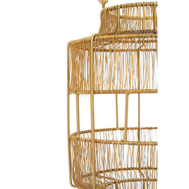 Enzo Small Gold Wire Lantern
