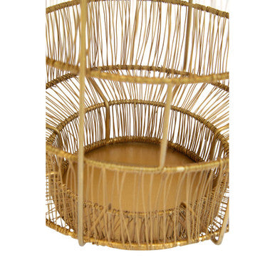 Enzo Small Gold Wire Lantern
