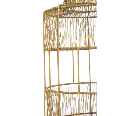 Enzo Large Gold Wire Lantern