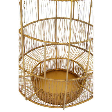 Enzo Large Gold Wire Lantern