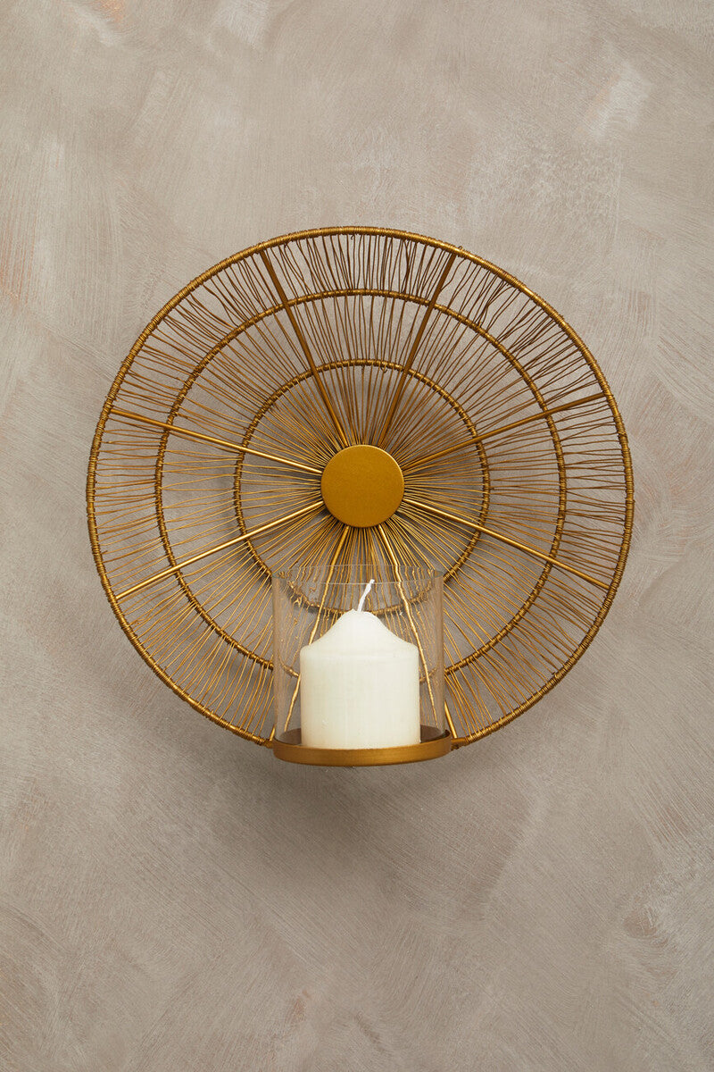 Enzo Gold Wire Wall Sconce