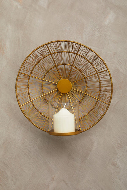 Enzo Gold Wire Wall Sconce