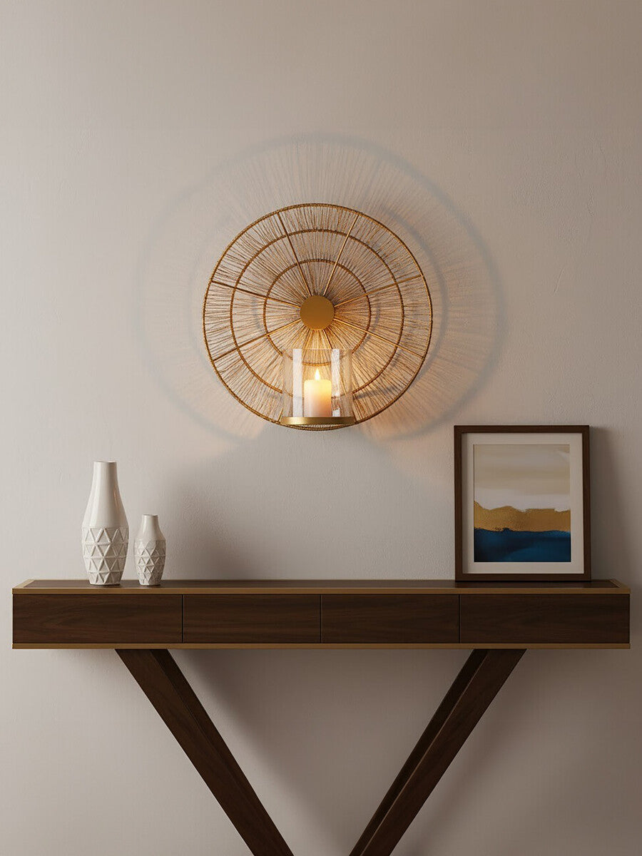 Enzo Gold Wire Wall Sconce