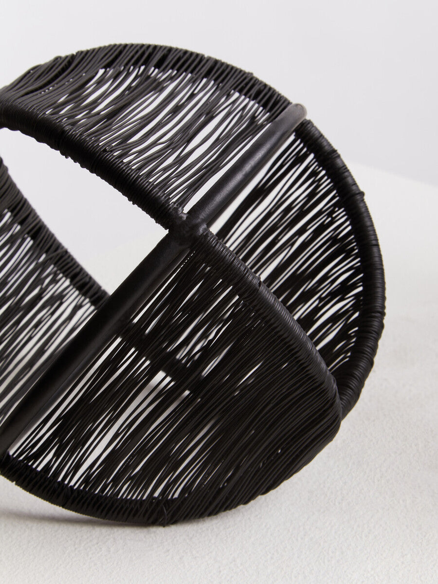 Enzo Set Of Two Black Wire Ball Ornaments - Image 5