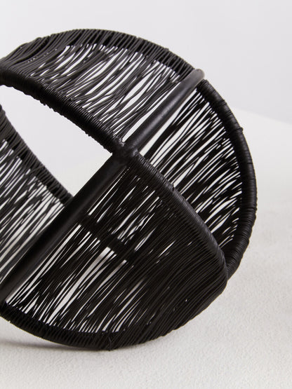 Enzo Set Of Two Black Wire Ball Ornaments - Image 5