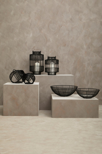 Enzo Set Of Two Black Wire Ball Ornaments - Image 4