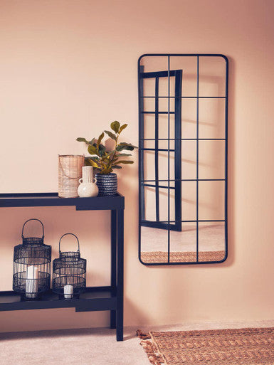 Enzo Large Black Wire Lantern