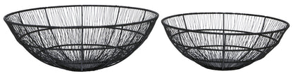 Enzo Set Of Two Black Wire Bowls - Image 1