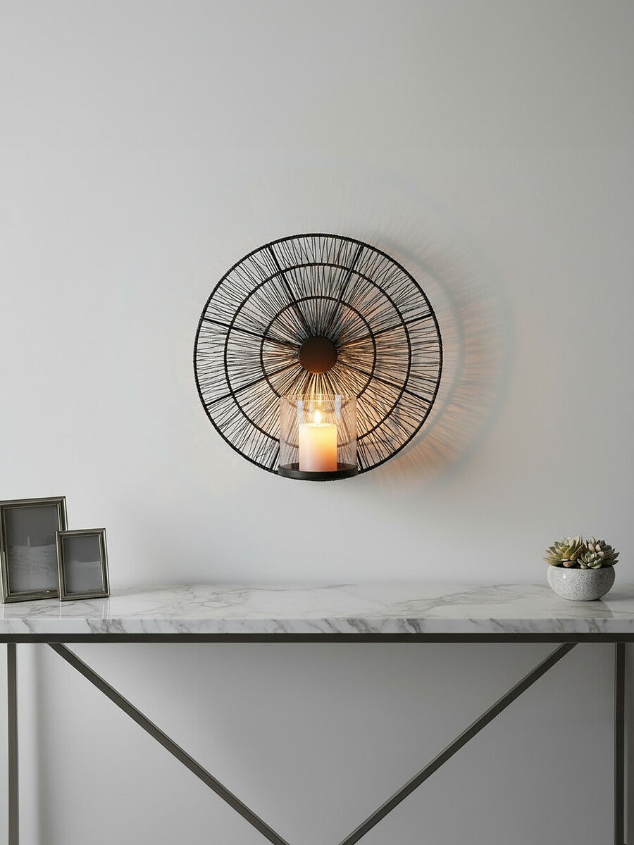 Enzo Black Wire Wall Sconce