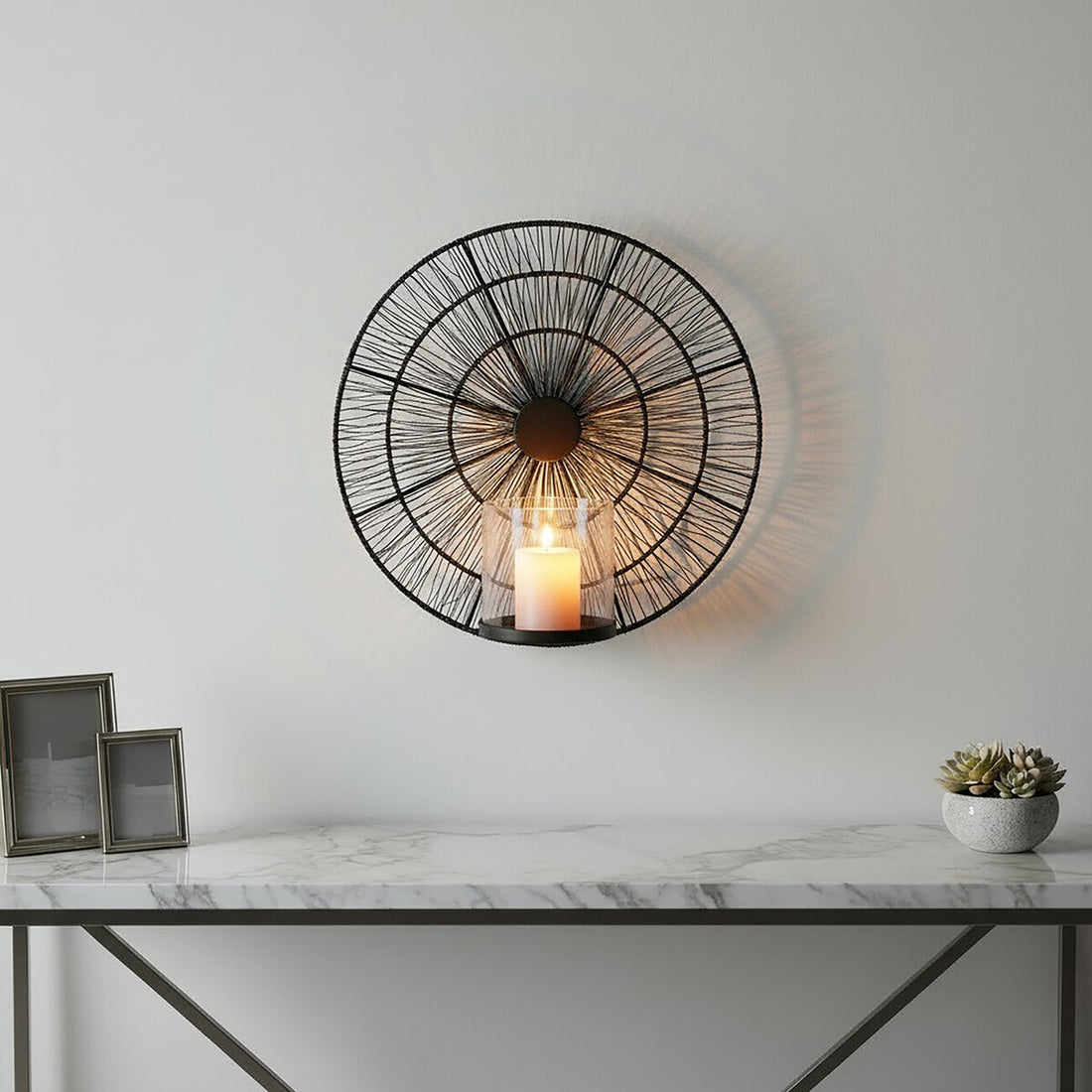 Enzo Black Wire Wall Sconce