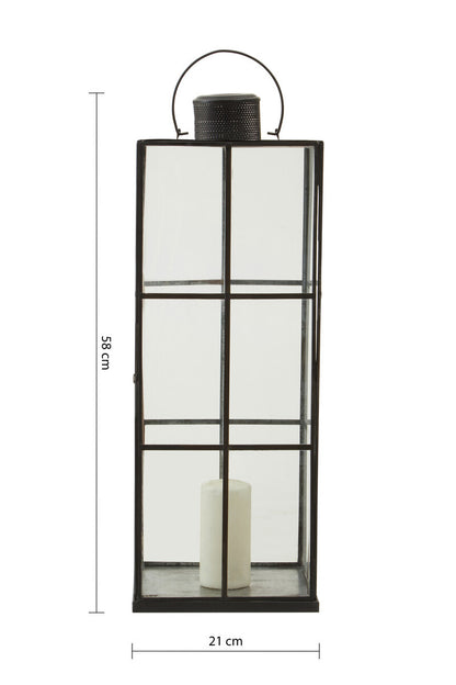 Preston Antique Black Finish Small Lantern