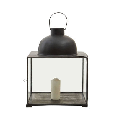 Preston Small Antique Black Lantern