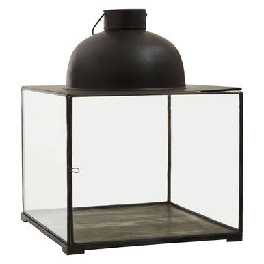 Preston Small Antique Black Lantern