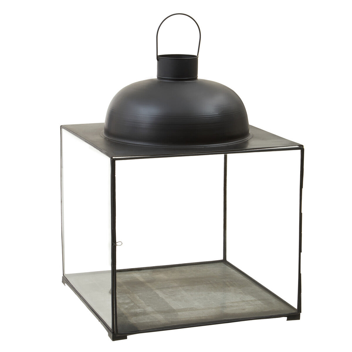 Preston Large Black Square Lantern