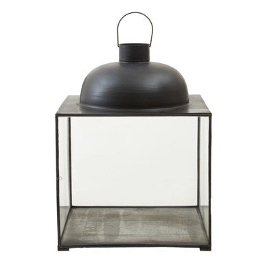 Preston Large Black Square Lantern