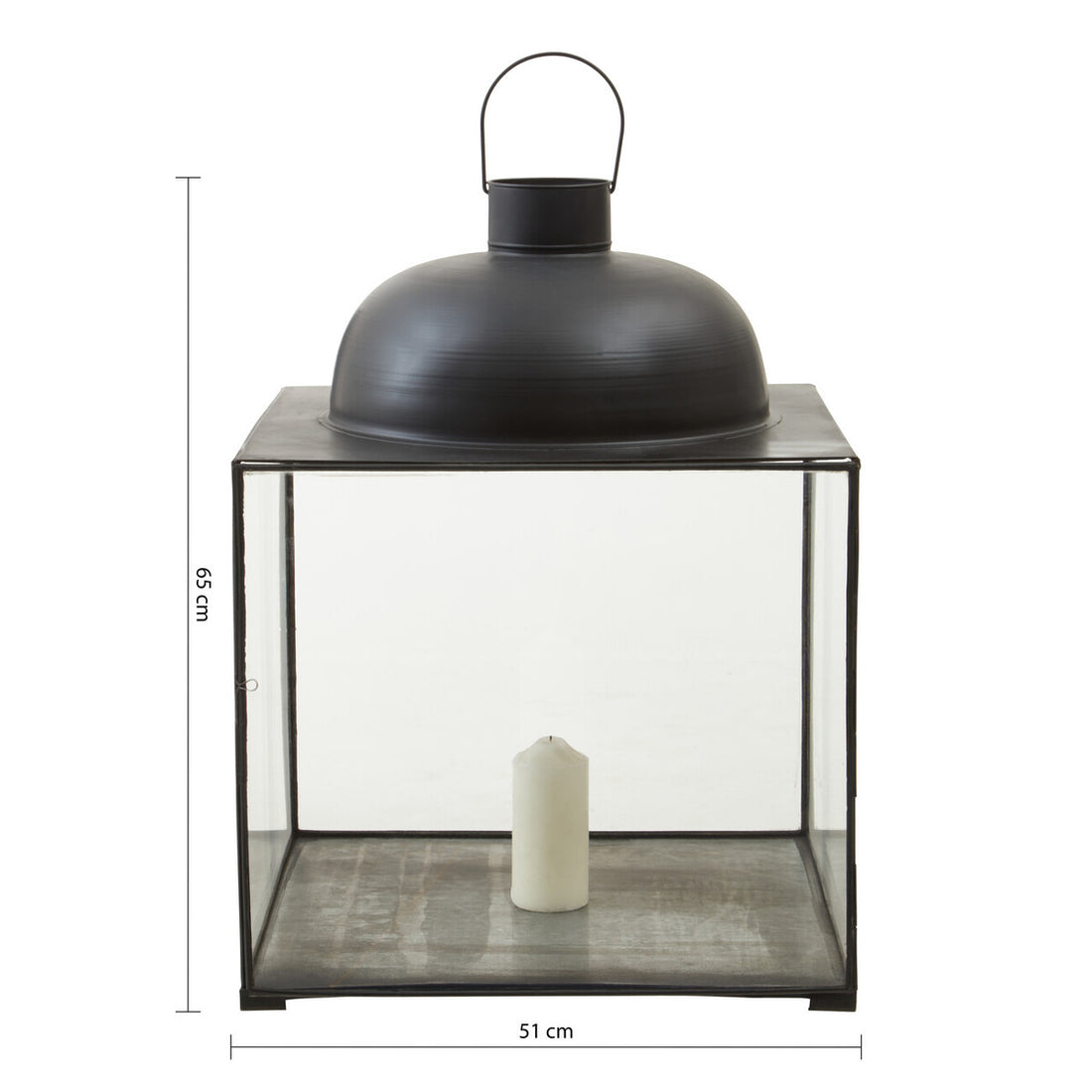 Preston Large Black Square Lantern - Image 8