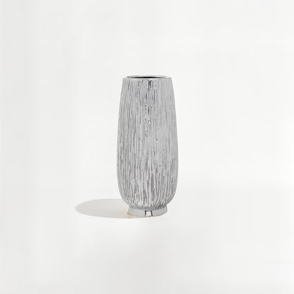 Hesper Large Silver Ceramic Vase