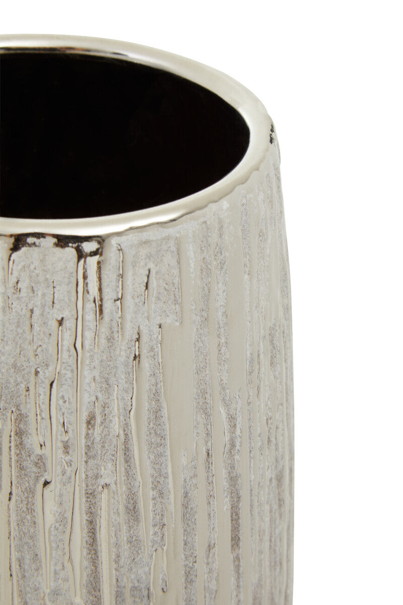 Hesper Large Silver Ceramic Vase