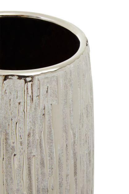 Hesper Large Silver Ceramic Vase