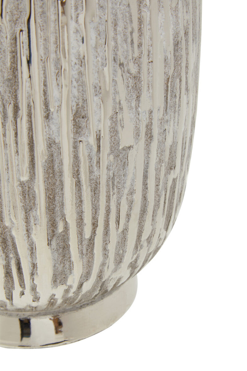 Hesper Large Silver Ceramic Vase