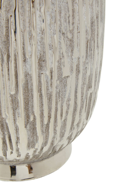 Hesper Large Silver Ceramic Vase