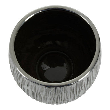 Hesper Small Silver Ceramic Planter