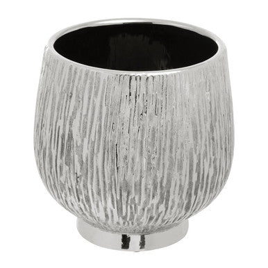 Hesper Large Silver Ceramic Planter