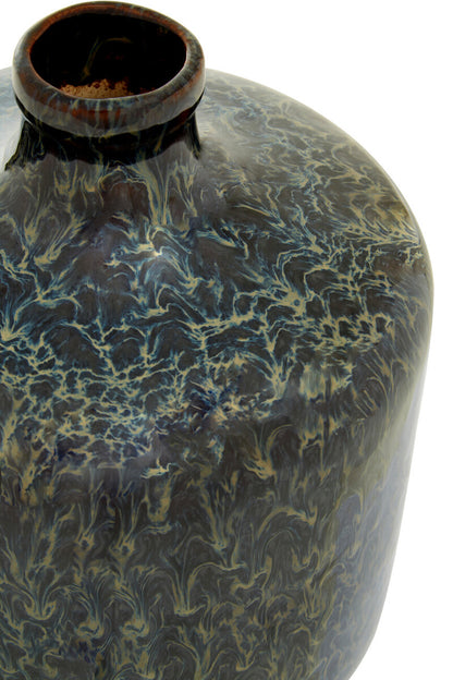 Silas Dark Blue Bottle Vase
