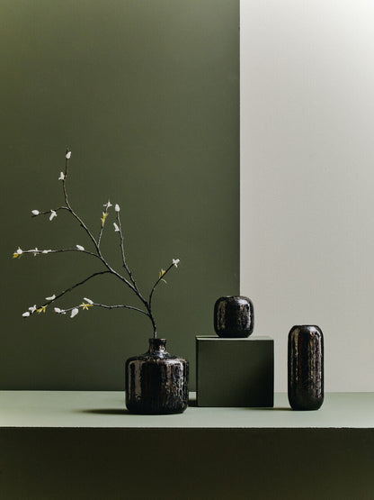 Silas Dark Blue Bottle Vase