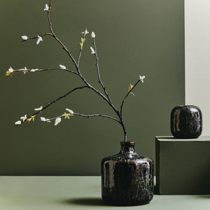 Dark Blue Bottle Vase | Silas