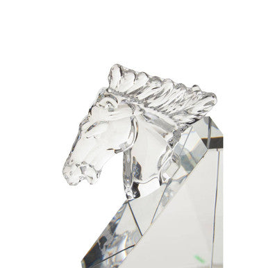 Carrie Set Of 2 Crystal Horse Bookends