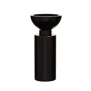 Carrie Small Black Crystal Candle Holder