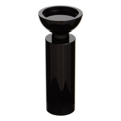Carrie Medium Black Crystal Candle Holder