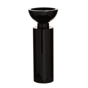 Carrie Medium Black Crystal Candle Holder