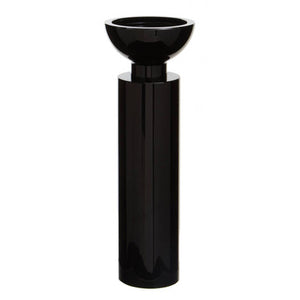 Carrie Large Black Crystal Candle Holder