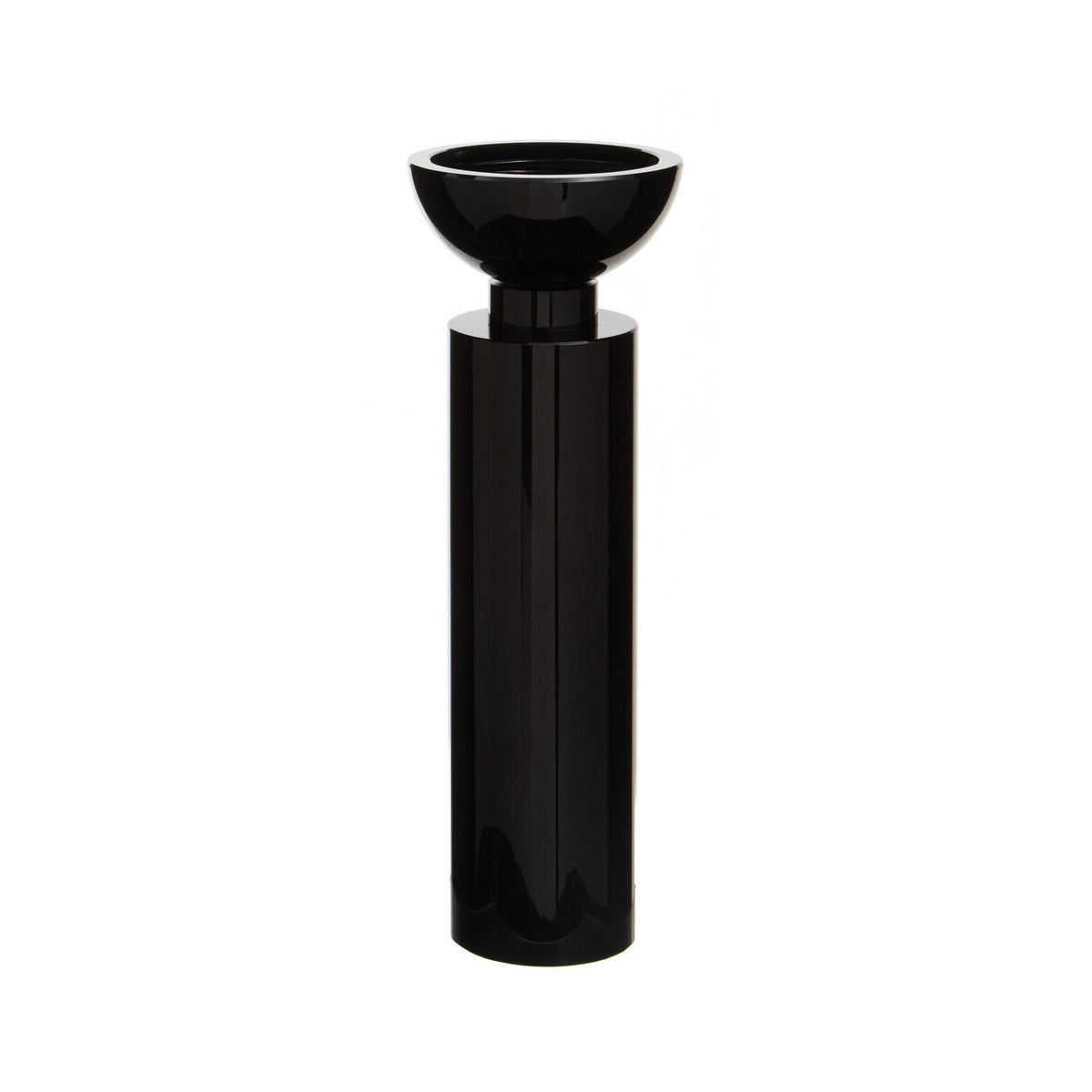 Carrie Large Black Crystal Candle Holder