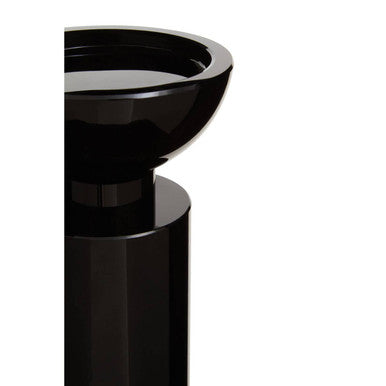 Carrie Large Black Crystal Candle Holder