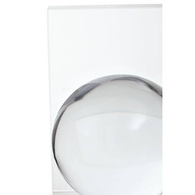 Carrie Set Of 2 Crystal Bubble Bookends