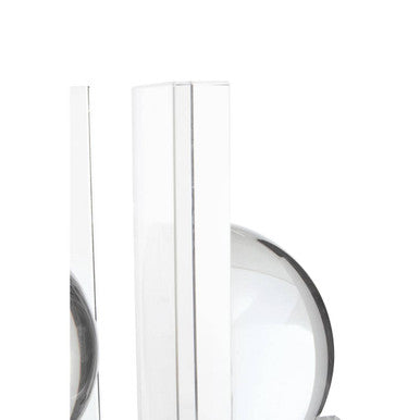 Carrie Set Of 2 Crystal Bubble Bookends - Image 5