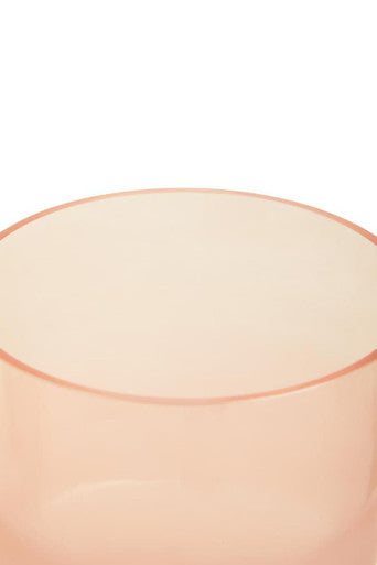 Baila Small Matte Pink Glass Vase