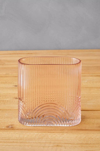 Bardi Small Pink Glass Vase