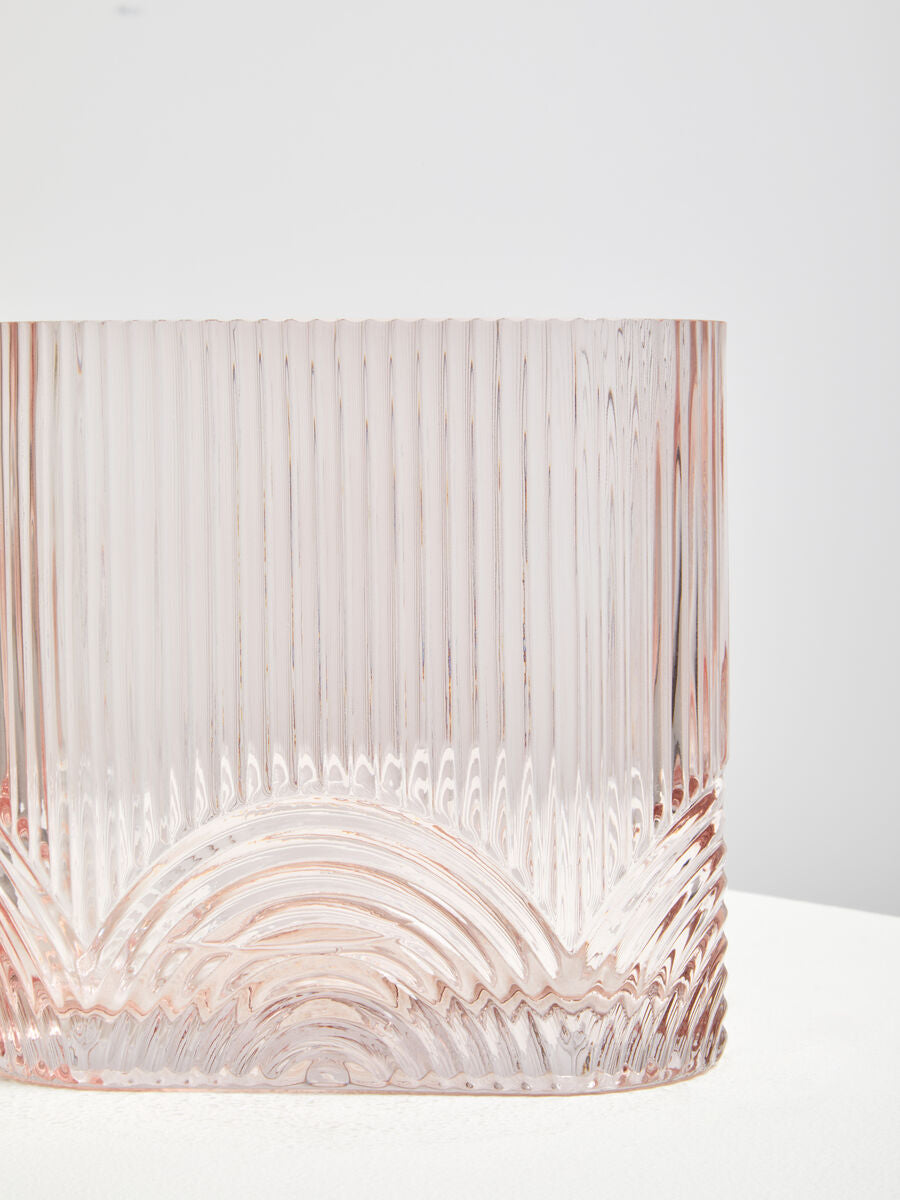 Bardi Large Pink Glass Vase