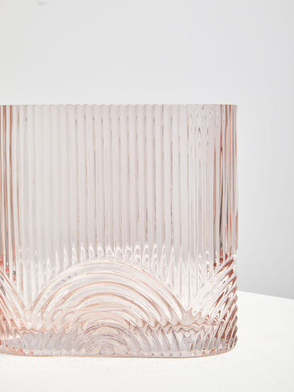 Bardi Large Pink Glass Vase