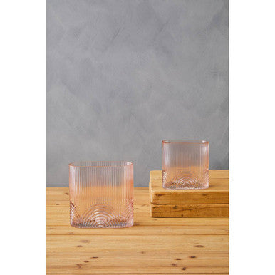 Bardi Large Pink Glass Vase - Image 6