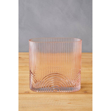 Bardi Large Pink Glass Vase - Image 4