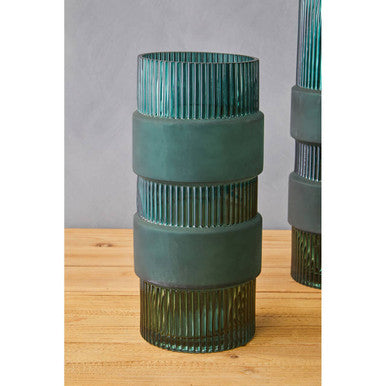 Blume Small Green Glass Vase